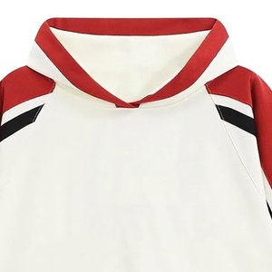 Sweat-shirt à capuche en molleton blanc pour femme, col rond, personnalisable avec logo, tricoté, décontracté, hiver, ODM, très vendu - Product Image 6