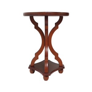 Classic <b>Side</b> <b>Table</b> Made Of Solid Teak Wood <b>High</b> Quality With Chocolate Finish For Indoor Use - Product Image 4