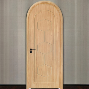 Puerta Interior Dewoo de Diseño Arqueado Moderno, Superficie Acabada Impermeable de WPC - Product Image 3