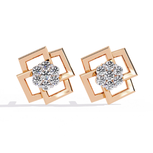 Ajretail 0.21ct HI Color VS-SI Clarity Natural Diamond Earrings with Eternal Prism Elegant and Luxurious - Product Image 2