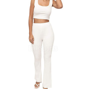 Pantalones de Campana para Mujer, Estilo Moderno, Ligeros, Transpirables, Ecológicos, Tela de Alta Calidad, Ajuste Cómodo para un Look Casual Elegante - Product Image 4
