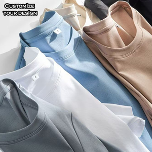 T-shirt personnalisé pour homme de grande taille, en coton 100% de haute qualité, poids lourd 230 g/m², imprimé et brodé, uni - Product Image 2