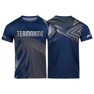 Camiseta de Fútbol Clásica de Manga Corta con Estampado, Corte Regular, para Equipos, Color y Logotipo Personalizables, Proveedor Mayorista - Product Image 1