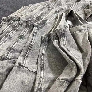 T-shirt vintage unisexe oversize en coton 100% 380 GSM, vierge, personnalisable, délavé à l'acide, pour hommes, vente en gros - Product Image 3