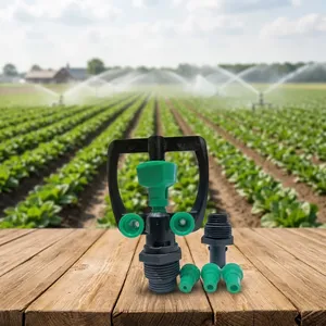Micro-asperseur rotatif à 360 degrés de haute qualité, rotor vert, cadre noir, mini-pulvérisateur d'eau pour l'agriculture et les serres - Product Image 5