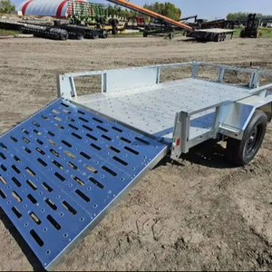 Top Selling 2024 6' x 10' Galvanized Steel Utility <b>Trailer</b> Low Price - Product Image 6