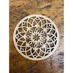 Posavasos de MDF Duraderos con Grabado Láser, Superficie Rústica Tallada para Decoración del Hogar, Protectores de Mesa y Almohadillas - Product Image 2