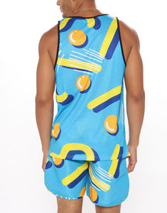 Ensemble deux pièces homme sur mesure, couleur unie, séchage rapide, pour l'été, chemise de plage et short de bain, couleurs personnalisables, vente en gros - Product Image 6