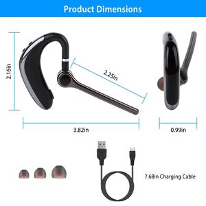 Auriculares Inalámbricos V5.0 ENC TWS con Cancelación de Ruido, Rotación de 180°, Ideales para Negocios y Conducción, Ajuste Perfecto para Oreja Izquierda o Derecha - Product Image 2