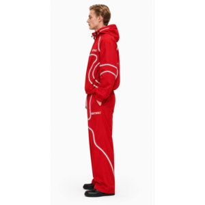 Hot Selling Nylon Sweat Suit Zip up <b>Jacket</b> Casual Lightweight <b>Patchwork</b> Nylon Reflective Windbreaker Streetwear Tracksuit - Product Image 2