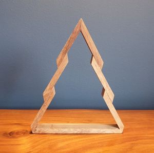 Handcrafted Rustic Wooden Christmas <b>Tree</b> Decoration, Natural Wood Holiday <b>Tree</b> <b>Ornament</b> for Tabletop Display, Home Décor, Office - Product Image 3