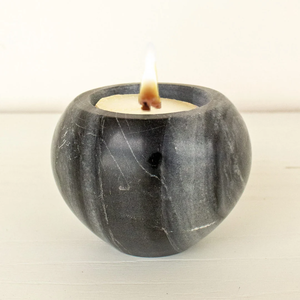 Porte-bougie en marbre, pierre naturelle, écologique, porte-bougie à la cire de bougie en marbre - Product Image 6