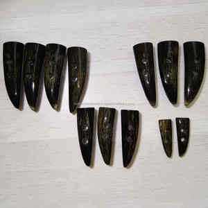 Boutons en corne de buffle noire, fabriqués à la main, de qualité supérieure, naturels, durables, pour manteaux, vestes et vêtements, au meilleur prix - Product Image 2