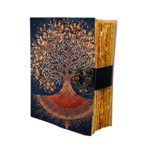 Tree of Life Leather Journal Handmade Blank Spell <b>Book</b> of Shadows Personalized Diary Cottagecore Anniversary Gift 400 Pages - Product Image 1