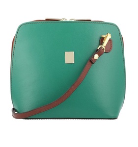 Sac à bandoulière élégant et tendance 2025, personnalisable OEM, couleur personnalisée pour femme, fermeture éclair de haute qualité, cuir de vachette véritable - Product Image 1