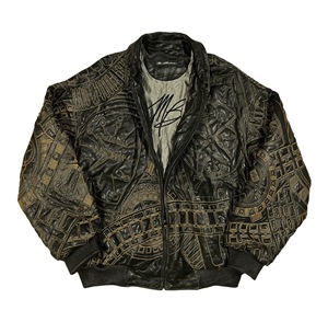 Chaqueta Bomber MA1 de Cuero Vacuno Genuino Bordada a Medida, Chaqueta de Piloto Negra Vintage para Hombre, Cuero Real Resistente, Venta al Por Mayor OEM - Product Image 3