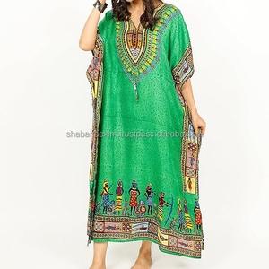 New Arrival African Woman Luxury Evening Dress Indian Supplier Kaftan Dresses <b>Women</b> Plus Size Long <b>Beach</b> Gown - Product Image 5