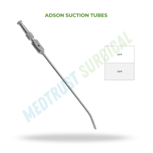 Tubos de succión Adson 12FR 15FR, instrumento quirúrgico para la columna vertebral, para aspiración precisa de líquidos. - Product Image 2