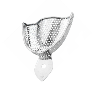 Bandeja de Impresión Perforada para Mandíbula Superior XL, Instrumento Quirúrgico Dental de Acero Inoxidable para Impresiones Dentales Precisas - Product Image 3