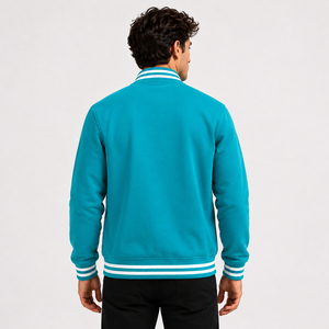 Modern varsity outer layer created for versatile comfort with smooth texture and stylish athletic inspired casual wardrobe - Product Image 4