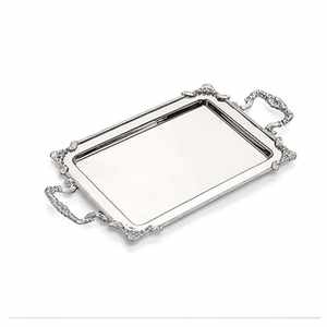 Plateau de service ovale personnalisé en acier inoxydable doré et argenté pour restaurant, fruits, aliments et bibelots - Product Image 3