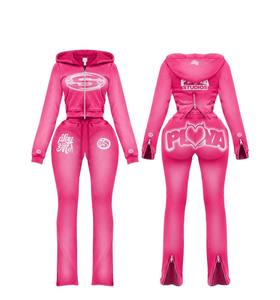 Conjuntos Deportivos para Mujer, Ropa Deportiva de Alta Calidad, Sudadera con Orificios para el Pulgar, Leggings Ajustados, Conjunto de 2 Piezas, Ropa para Pilates, Yoga y Entrenamiento - Product Image 4