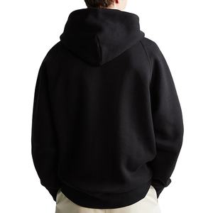 Sweat à capuche pour homme en molleton 100% coton, 460 à 500 g/m², manches raglan, streetwear, poids lourd, surdimensionné, sans cordon - Product Image 4