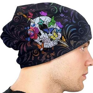 Custom Logo Beanie Wholesale <b>Winter</b> Knit Hat Unisex Acrylic Warm Skull <b>Cap</b> Bulk Plain Beanies Manufacturer - Product Image 3