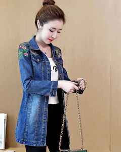 Top Corto de Mezclilla para Mujer, Estilo Vintage, con Bolsillos Clásicos Invertidos, Informal, Venta al Por Mayor Personalizada - Product Image 3