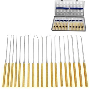 Juego de 20 Microdisectores Rhoton con Casete de Esterilización, Acero Inoxidable Alemán, Reutilizables, Autoclavables, con Certificación CE - Product Image 5