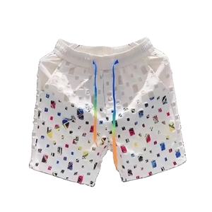 Pantalones cortos deportivos informales con logotipo personalizado para hombre, pantalones cortos de malla para hombre, pantalones cortos de secado rápido, novedad de 2025, conjunto corto de diseñador para hombre - Product Image 1