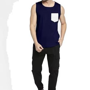 2026 Newest Style Men Tank <b>Top</b> 100% Cotton Breathable Quick Dry O-Neck Casual Wholesale adjustable New Arrival Men Tank <b>Top</b> - Product Image 5
