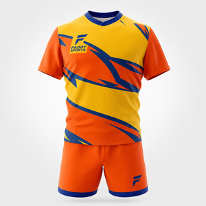 Ensemble de maillots de rugby sublimés avec logo personnalisé de haute qualité, respirant, uniforme de rugby professionnel pour hommes, vêtements de sport pour l'entraînement en équipe - Product Image 1