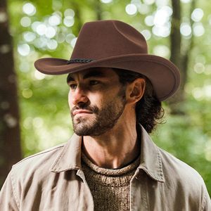 Sombrero Vaquero Personalizado para Hombre y Mujer, Sombrero Fedora Clásico del Oeste, Venta al Por Mayor OEM - Product Image 6