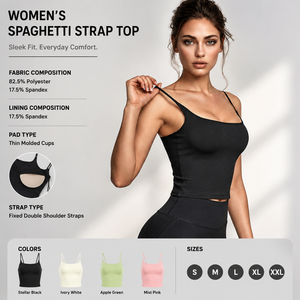 Custom Women's <b>Crop</b> Tank <b>Top</b> Sports Bra Yoga <b>Top</b> Sleeveless Workout Vest Ribbed Fitness <b>Top</b> Manufacturer - Product Image 2
