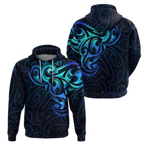 Vente en gros de sweats à capuche personnalisés avec design sublimé, style îles du Pacifique, vêtements de sport hawaïens, impression intégrale personnalisée, sweat à capuche polynésien - Product Image 3