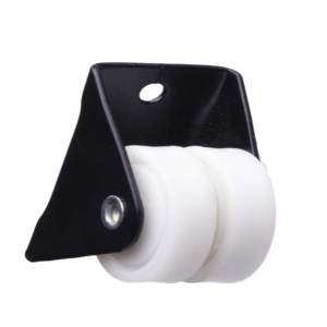 Rueda giratoria fija de doble rueda con rodamiento Delrin de 30 mm - Product Image 2