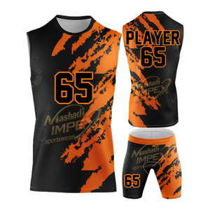 Ensemble de maillots de football américain 7 contre 7 de qualité supérieure, personnalisables, avec sublimation par compression - Product Image 4