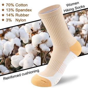 Crew <b>Socks</b> Solid 100% Cotton Breathable Knitted Adult Casual Daily Wear Autumn Standard Thickness Sports <b>Socks</b> - Product Image 4
