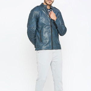 Heavyweight Comfortable Factory Outlet <b>Men's</b> Biker Leather <b>Jacket</b> Eco Friendly Fast Delivery Street Wear <b>Men's</b> Leather <b>Jacket</b> - Product Image 5