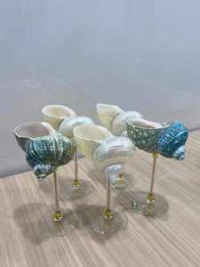 Copas de Vino Únicas con Diseño de Conchas Marinas y Artículos Decorativos Inspirados en el Océano para Decoración del Hogar, Tiendas de Regalos y Minoristas de Boutiques - Product Image 2
