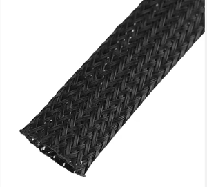 Gaine tressée en nylon 6 mm extensible, flexible et résistante à l'usure pour la gestion des câbles – Protection des câbles - Product Image 2