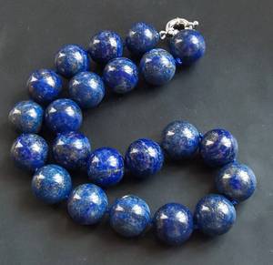 สร้อยคอแฟชั่นทำมือหลากสีจากลาพิส ลาซูลีธรรมชาติสีน้ำเงิน สำหรับผู้หญิงผู้ชาย ใช้ตกแต่งในชีวิตประจำวัน โดย UO INDIA - Product Image 2