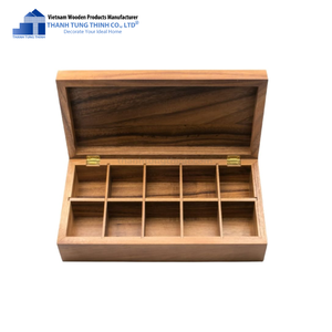 Caja de Madera Ecológica para Café y Té con Grabado Láser para Decoración de Cocina, Sala de Estar y Oficina |   Proveedor Mayorista Vietnam - Product Image 6