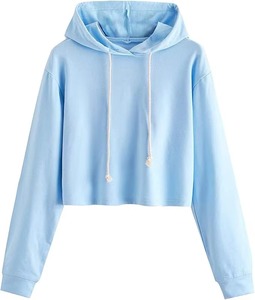 Sudadera corta elegante para mujer, ideal para el invierno. MOQ bajo. Sudadera corta para mujer. - Product Image 1