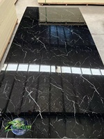 Panneaux muraux en PVC flexibles à l'aspect marbre, faciles à installer, décoration intérieure, style moderne