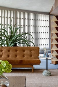 Mesa de Centro Moderna con Tapa de Mármol y Base de Metal, Mueble Decorativo para Sala de Estar, Mesa Auxiliar - Product Image 6