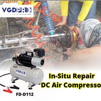 Machine de compresseur d'air sans huile pour petit camion robuste professionnel résistant aux intempéries 24V DC avec réservoir de 12 litres