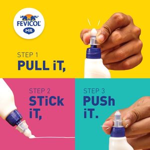 Pegamento para Manualidades Fevicol MR de 120 g |   Adhesivo de Última Generación |   Artesanía y Manualidades |   Fácil de usar, ideal para niños, aficionados y proyectos estudiantiles. - Product Image 3