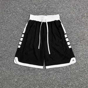 Shorts de basketball en maille respirante pour garçons, style Jalen Brunson, couleurs de l'équipe de Spokane, coupe ample, cordon de serrage, polyester, pour sports d'été - Product Image 2